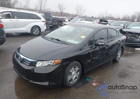 2012 Honda Civic Hybrid from USA, damaged, VIN JHMFB4F22CS001565